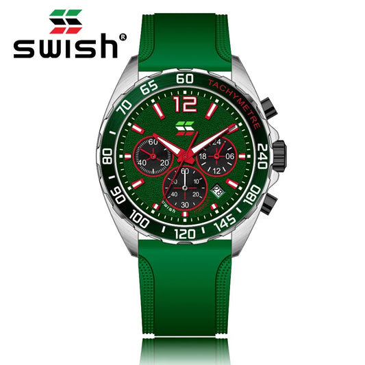 Green Blue Men Watches Sport Chronograph Wrist Watch. - BLAKESTORE-NG