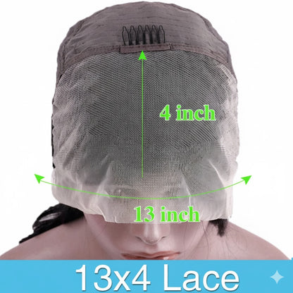 Swiss Lace 36” Chocolate Brown HD Bone Straight Wig