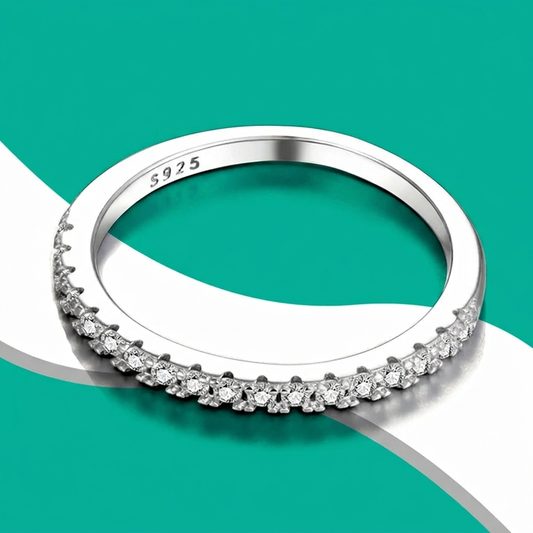 Moissanite Eternity Band