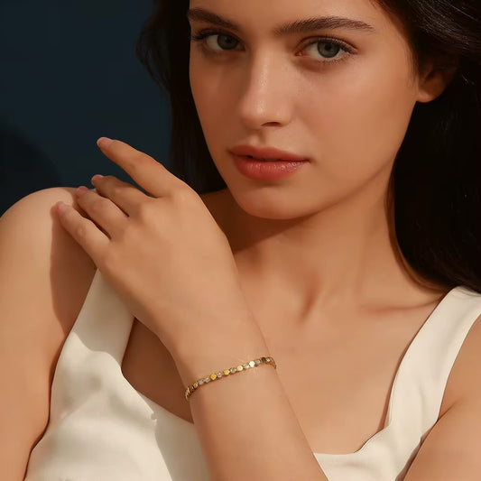 Moissanite Hexagon Bracelet