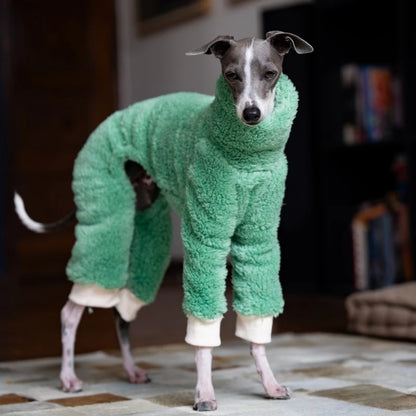 warm plush dog coat for cold weather walks
