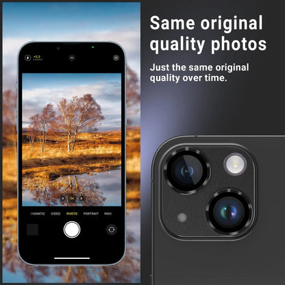 Metal Tempered Glass Camera Lens Protector Film Cover For iPhone.