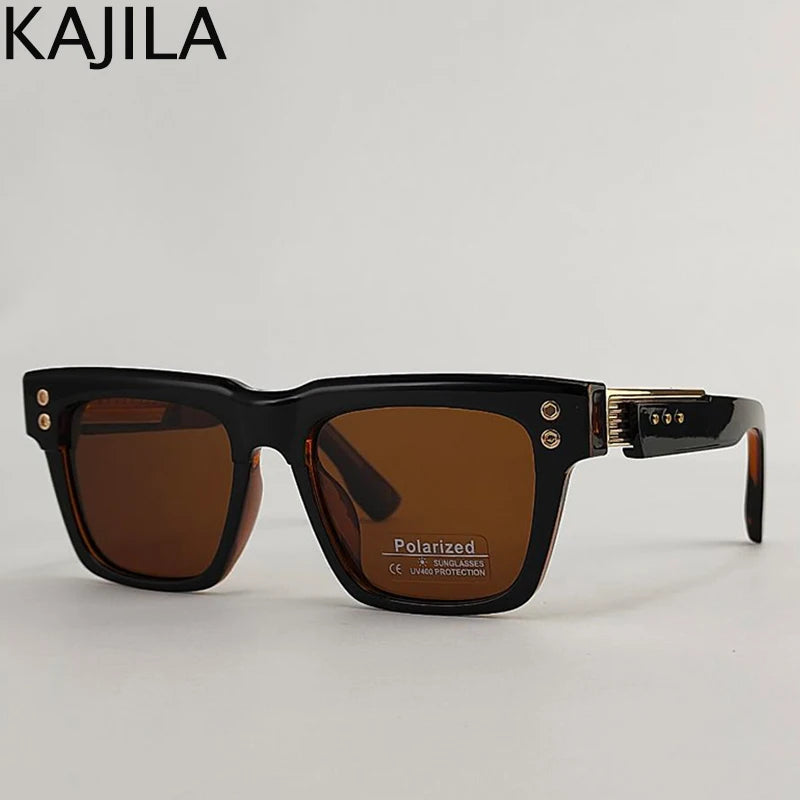 Polarized Square Punk Sunglasses Men UV400