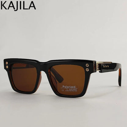 Polarized Square Punk Sunglasses Men UV400