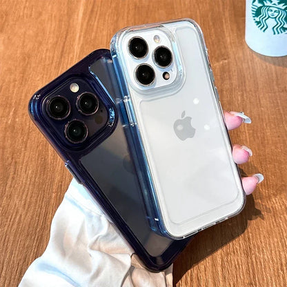 Luxury Silicone Transparent Shockproof Armo Case.