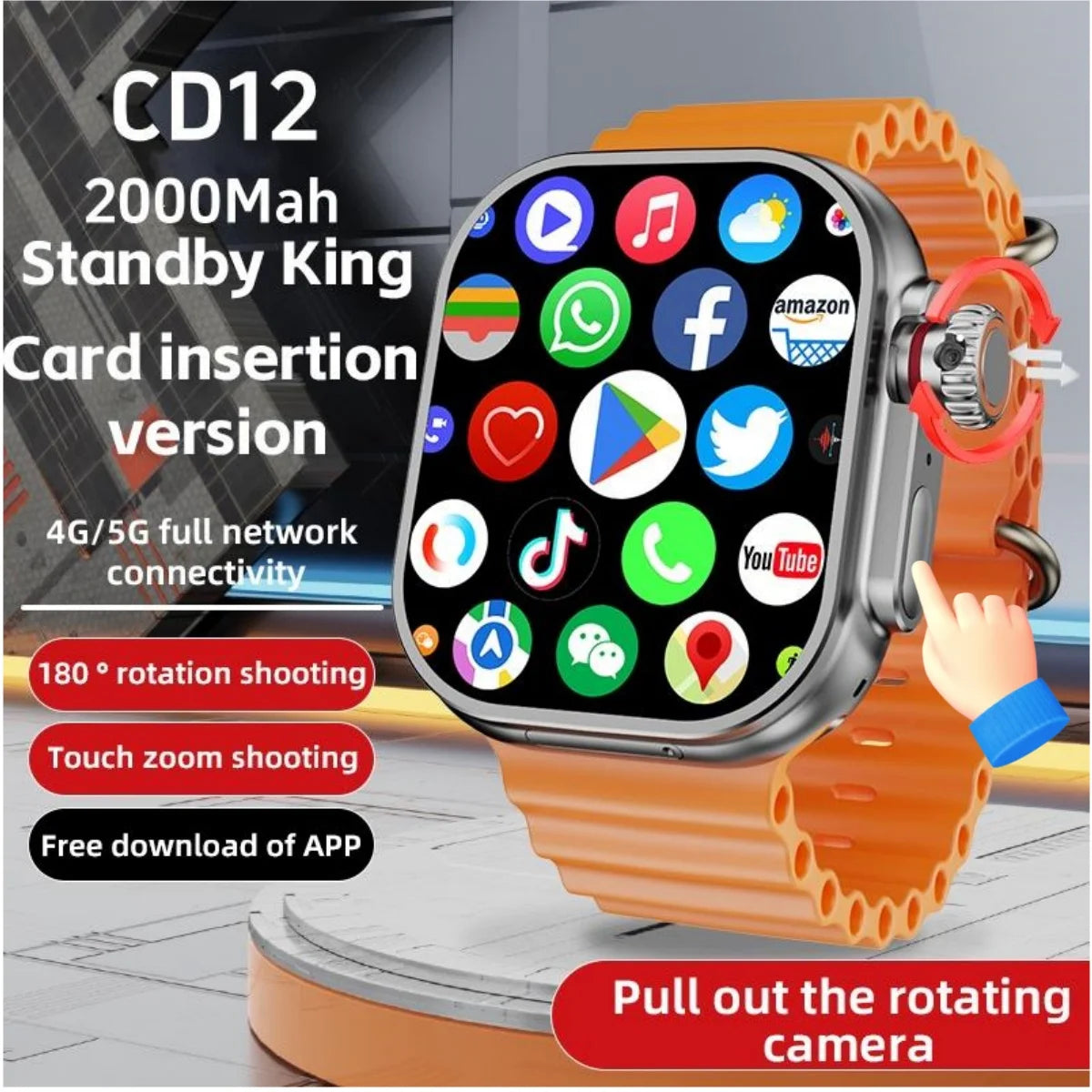 CD12 Ultra Touch Encoder Smartwatch. - BLAKESTORE-NG