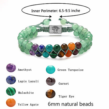 Life Tree Bracelets Natural Stone Reiki Healing Beads Bangles for Men and Women - BLAKESTORE-NG