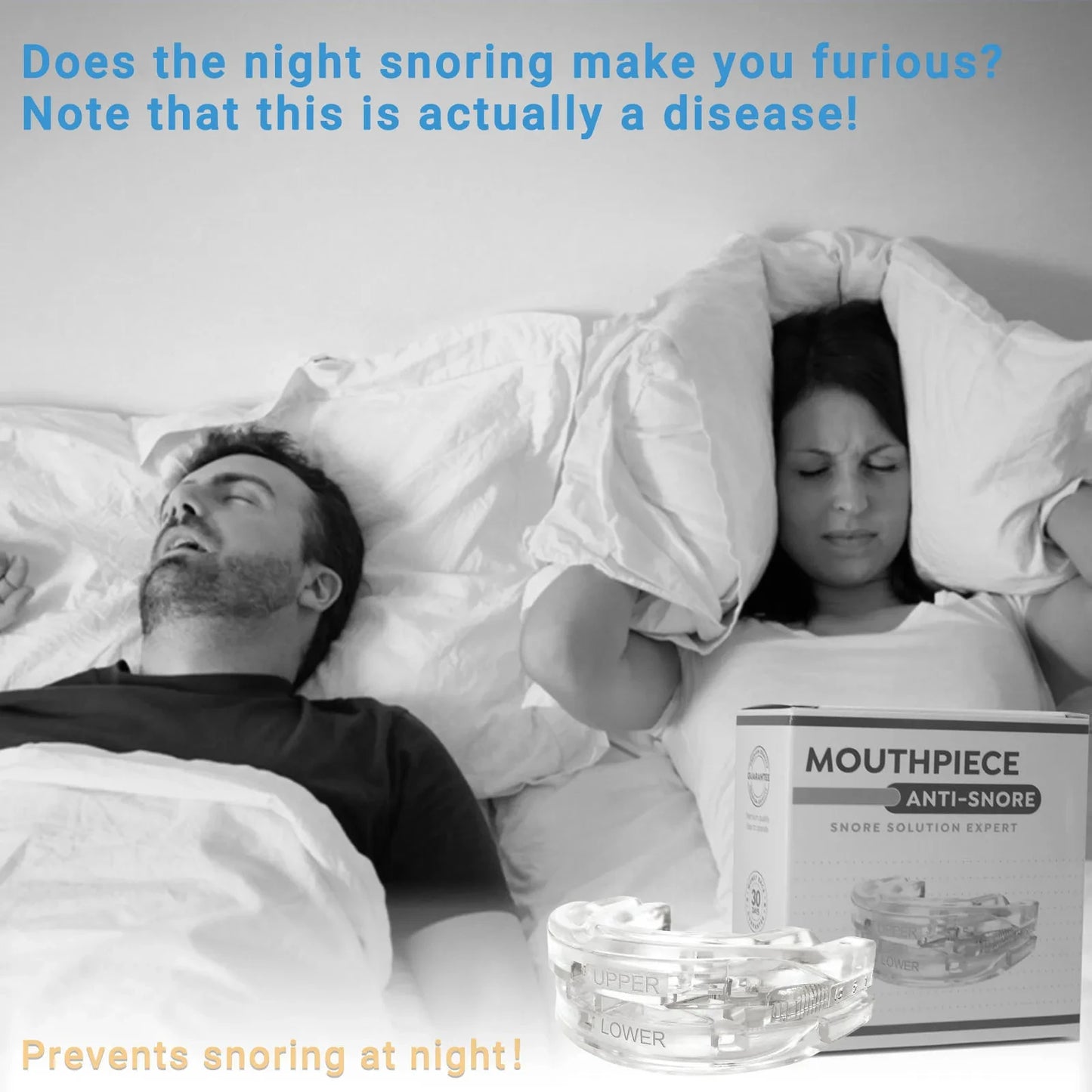 Adjustable Anti Snoring Mouth Guard.