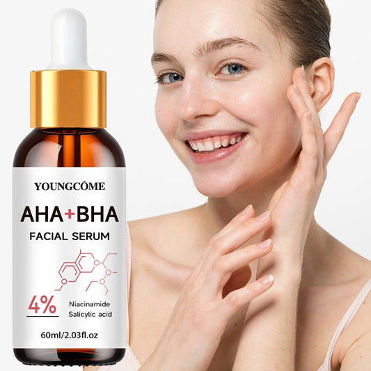 AHA + BHA Exfoliating Face Peel Serum.