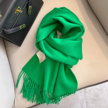 Winter Narrow Scarf- 100% Wool