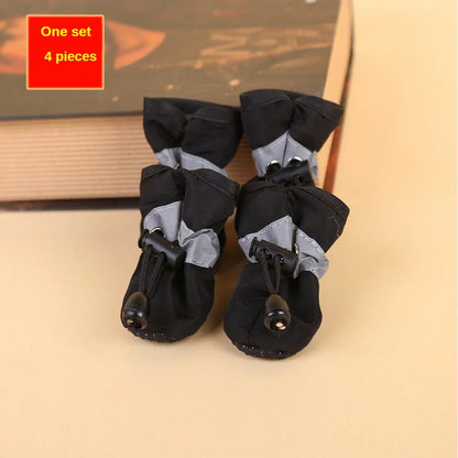 4pcs Water-Resistant Dog Shoes.
