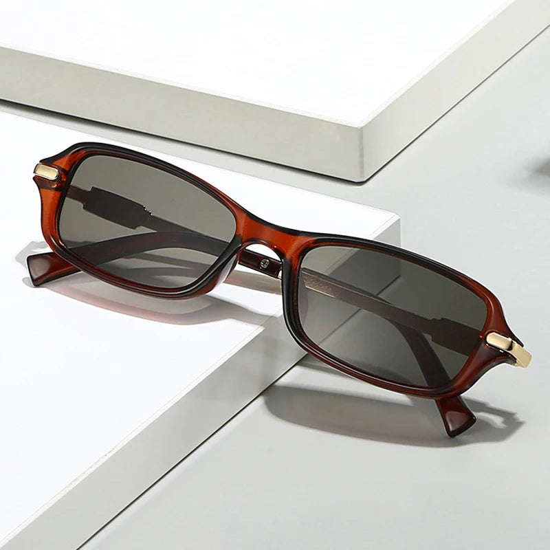 Small Rectangle Men Sunglasses Shades UV400.