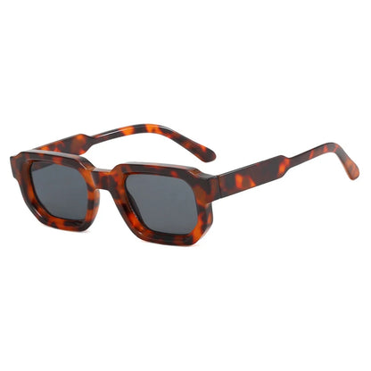 Men Vintage Rectangle Frame Sunglasses.
