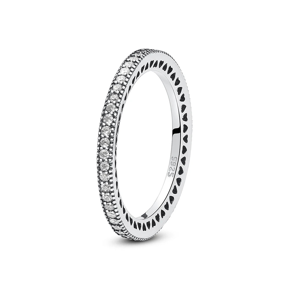 Love heart 925 Sterling Silver Rings For Women - BLAKESTORE-NG
