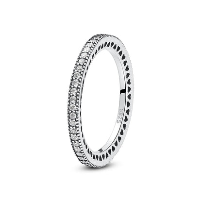 Love heart 925 Sterling Silver Rings For Women - BLAKESTORE-NG