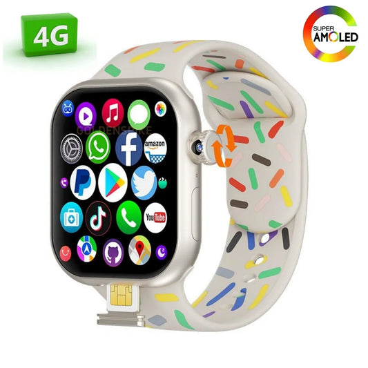 Golden Spike Amoled Smart Watch With Rotary Camera. - BLAKESTORE-NG