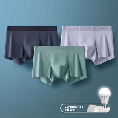 3Pcs Ice Silk Man Underwear.