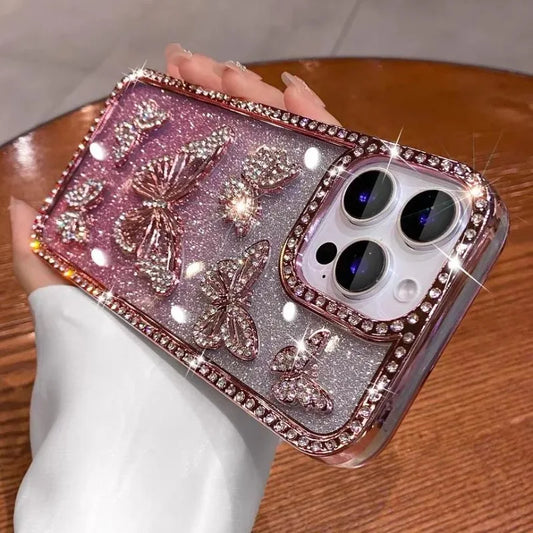 3D Butterfly Shiny Case For iPhone.