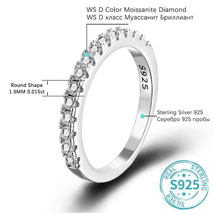 Moissanite Eternity Band