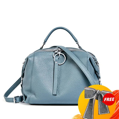 Zency Genuine Leather Cowhide Cross Body Bags.