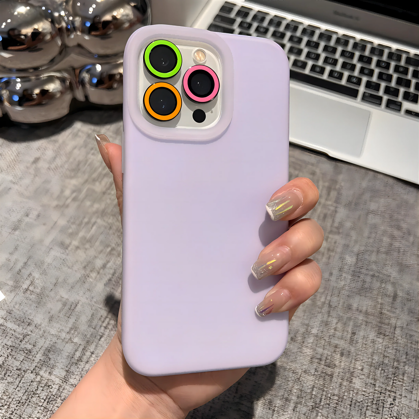 2-3Pcs Luminous Ceramic Camera Protector Film For IPhone.