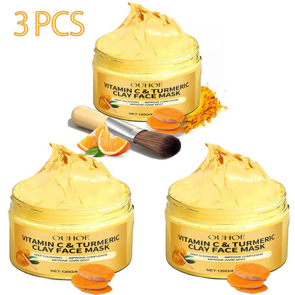 Turmeric VitaminC Clay Deep Cleansing Facial Mask.