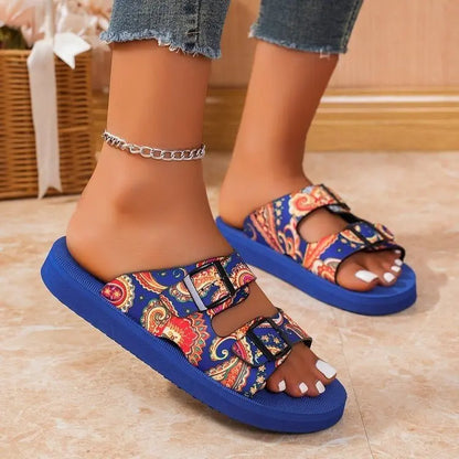 Women's Slides House Slippers Flat Sandals.
