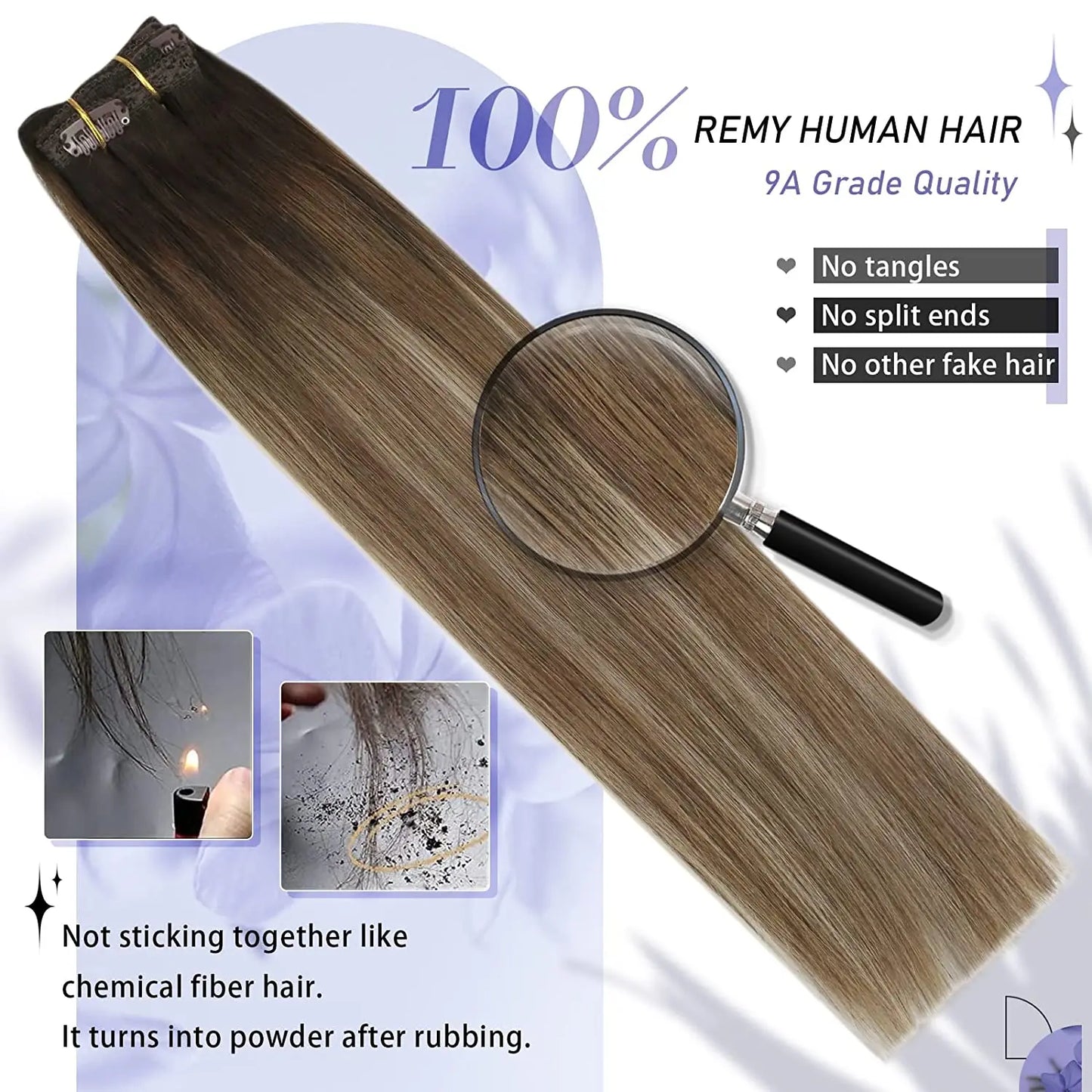 Moresoo Clip-in Hair Extensions.