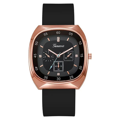 Luxury Women Quartz Watch with Silica Gel Strap. - BLAKESTORE-NG