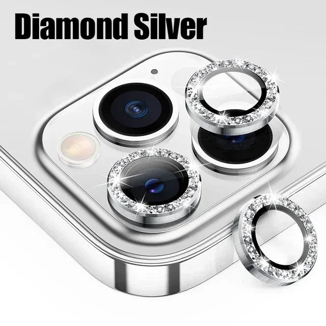 3Pcs Metal Lens Protector Glass for IPhone.
