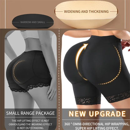 Butt Lifter Shapewear Shorts Women Fake Booty Hip Enhancer .