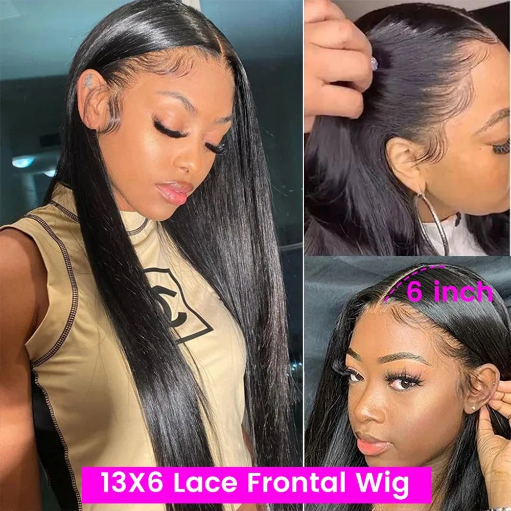 200 Density 13x4 13x6 HD Transparent Straight Lace For Black Women. - BLAKESTORE-NG