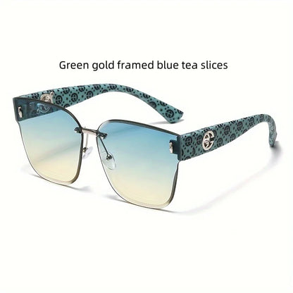Luxury Women Sunglasses Large Frame UV Resistant.