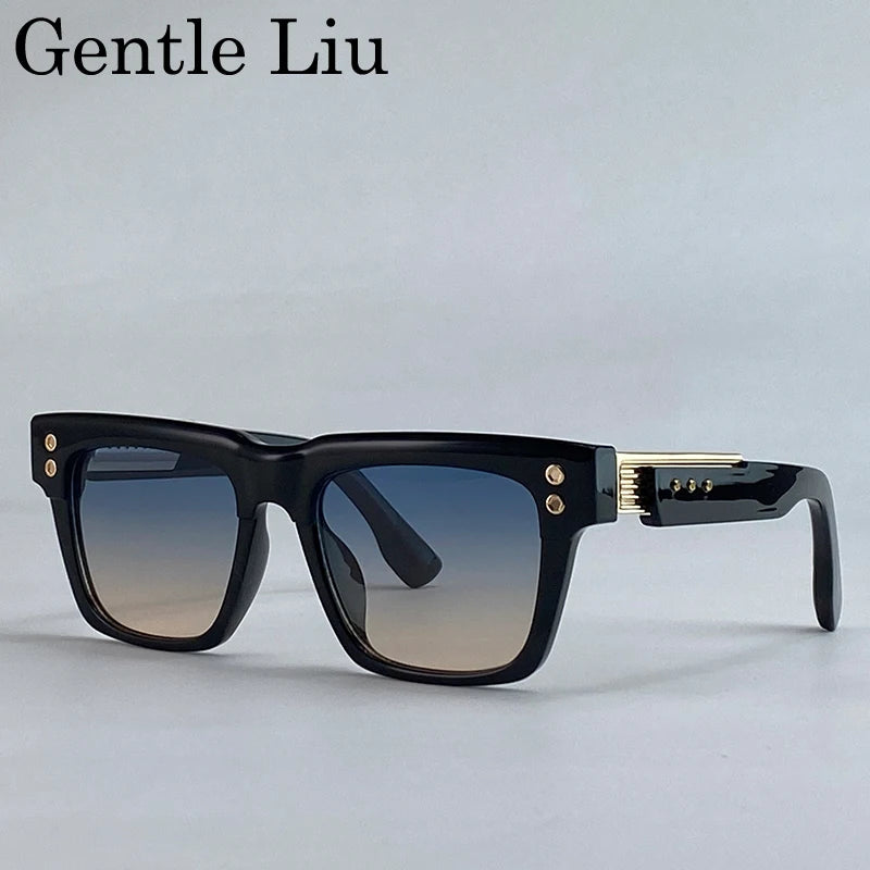 Polarized Square Punk Sunglasses Men UV400