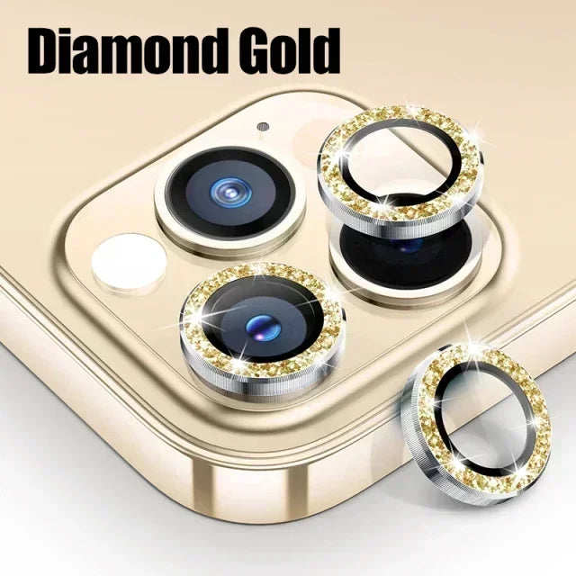 3Pcs Metal Lens Protector Glass for IPhone.