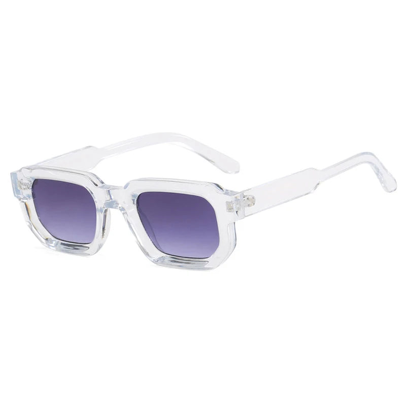 Men Vintage Rectangle Frame Sunglasses.