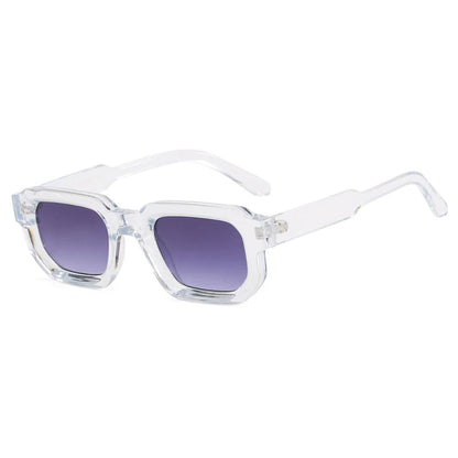 Men Vintage Rectangle Frame Sunglasses.