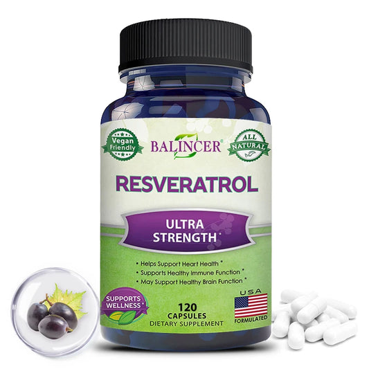 Balincer Resveratrol Cardiovascular Health Support Capsule.