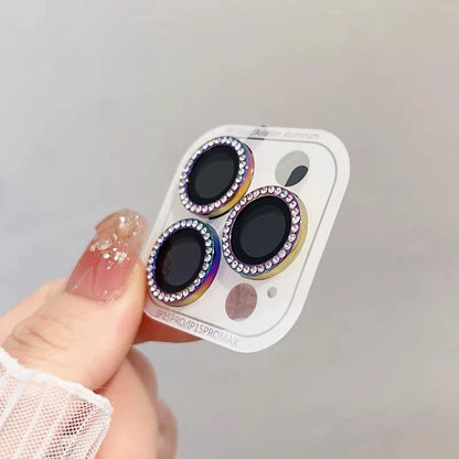 2-3Pcs Diamond Camera Lens Protector For IPhone.