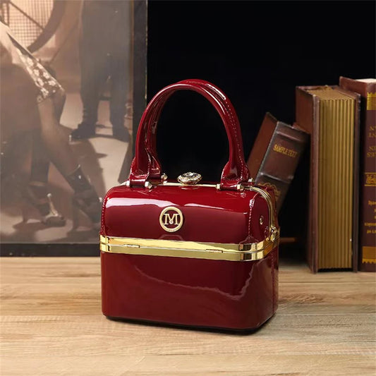 New minimalist and fashionable small handbag,  high-end carriage crossbody bag, portable box bag  Fashion Crossbody Bags Ladies' - BLAKESTORE-NG