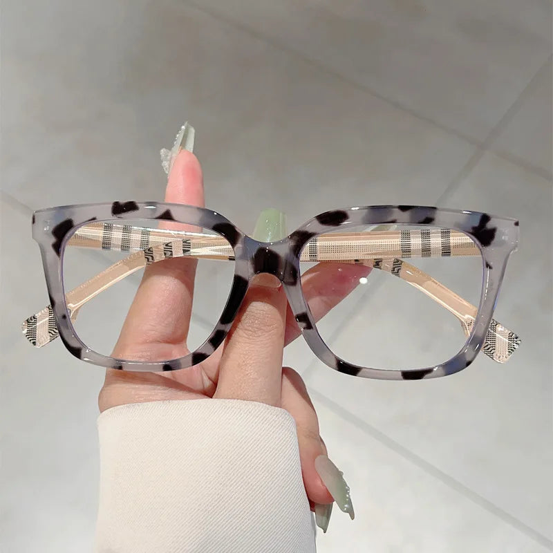 Unisex Business Square Frame Anti Blue Light Glasses