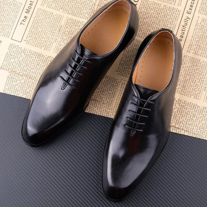 New Men's Leather Shoes Handmade High Quality.