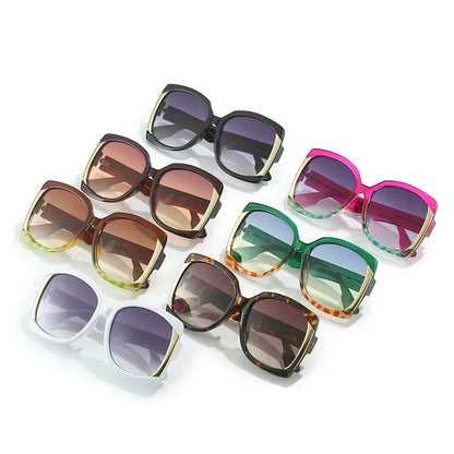 European and American Big square Frame Luxury Sunglasses.