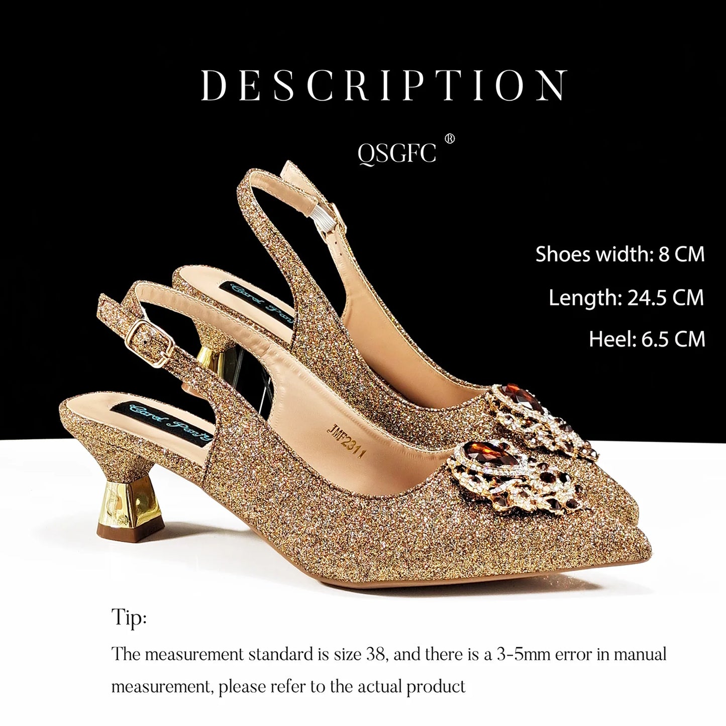 Women High Heels Sandal With Bag Set. Hot Selling INS Pointed-Toe Luxury Style.For Wedding Party