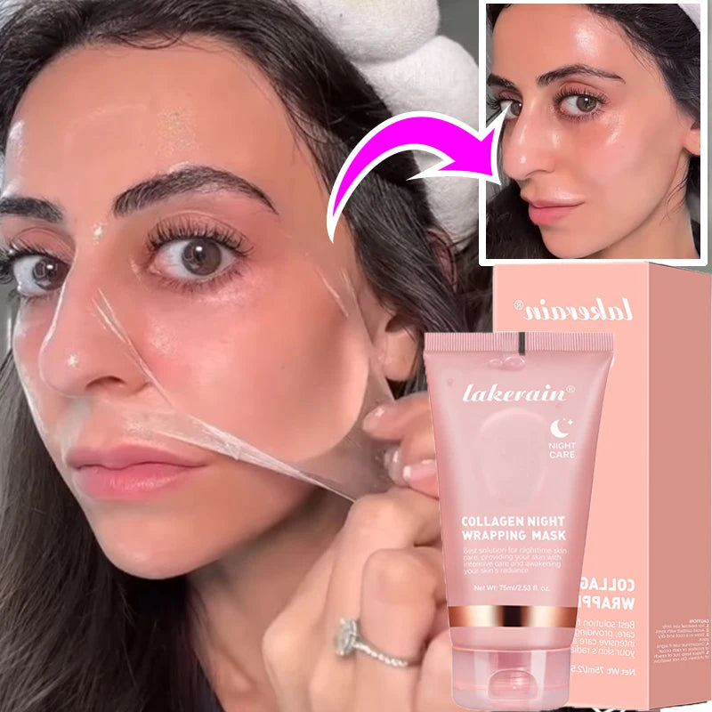 Night Collagen Peel off Wrapping Mask for All Skin Types - BLAKESTORE-NG