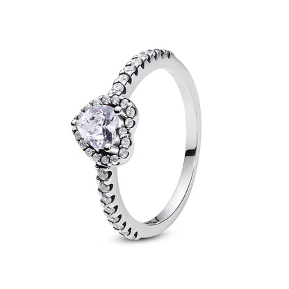 Love heart 925 Sterling Silver Rings For Women - BLAKESTORE-NG