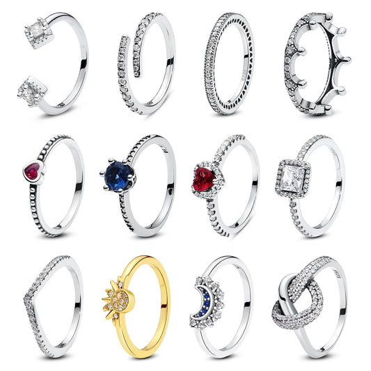 Love heart 925 Sterling Silver Rings For Women - BLAKESTORE-NG