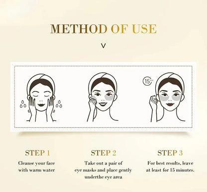 60pcs Golden Moisturizing Eye Mask.