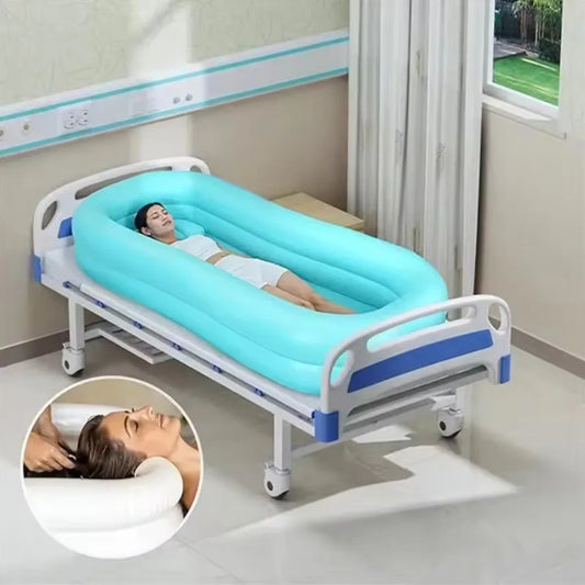 Seniors Bedridden Inflatable Bathtub Home Care Use.