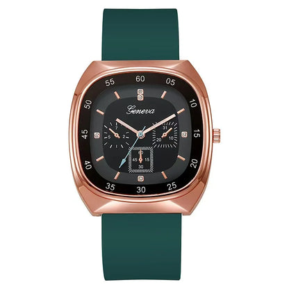 Luxury Women Quartz Watch with Silica Gel Strap. - BLAKESTORE-NG